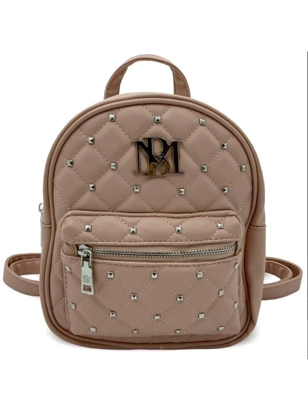 Badgley Mischka  Taupe Mini Studded Backpack